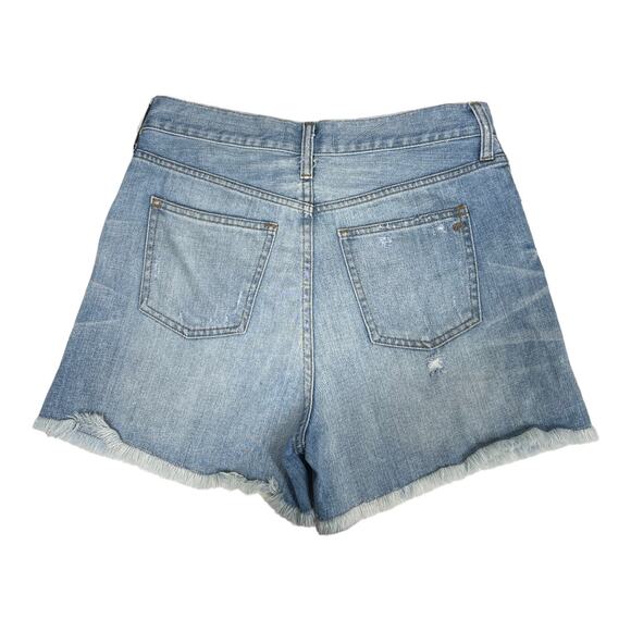 Madewell The Perfect Summer Short 27 Denim Jean Cutoffs Light Wash Distressed - Picture 3 of 6